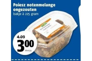 poiesz notenmelange ongezouten