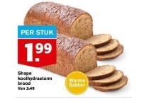 shape koolhydraatarm brood