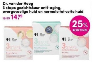 dr van der hoog 3 staps gezichtskuur anti aging overgevoelige huid en normale tot vette huid