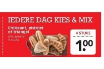 dinsdag brooddag iedere dag kies en mix croissant pistolet of triangel