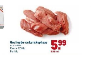 gevliesde varkenskophaas