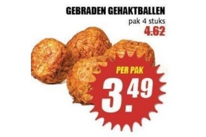 gebraden gehaktballen