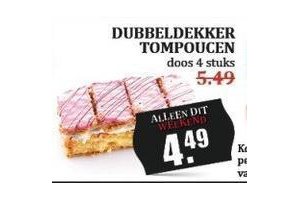 dubbeldekker tompoucen