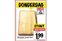 gesneden jonge kaas