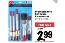 professionele schilders kwastenset