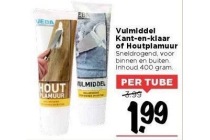 vulmiddel kant en klaar of houtplamuur