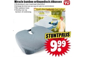 miracle bamboo orthopedisch zitkussen