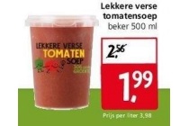 lekkere verse tomatensoep