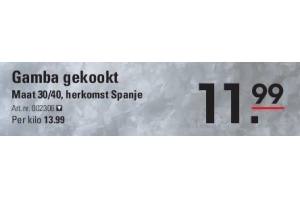 gamba gekookt