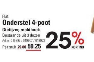 onderstel 4 poot