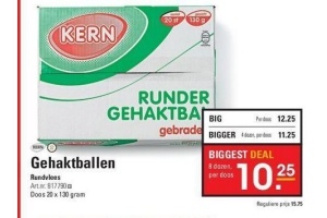 runder gehaktbal gebraden