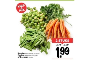 spruiten peulen of bospeen