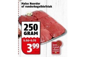 malse noorder of runderkogelbiefstuk