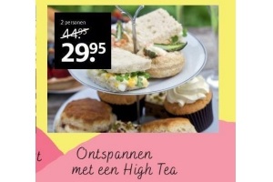 ontspannen met een high tea