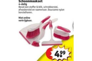 schoonmaakset 4 delig