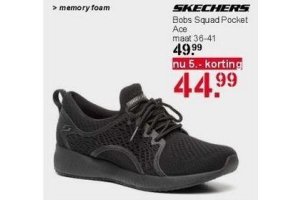 skechers bobs squad pocket ace dames sneakers