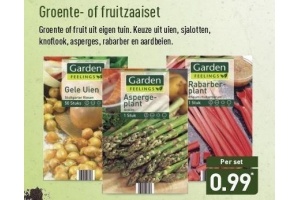 groente of fruitzaaiset