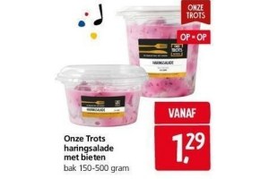 onze trots haringsalade met bieten