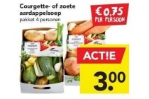 courgette of zoete aardappelsoep