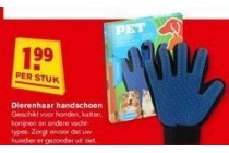 dierenhaar handschoen