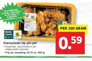 ovenschotel kip piri piri