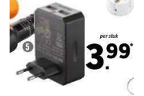 lader met 2 usb poorten