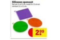 siliconen sponsset