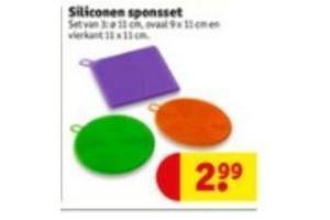 siliconen sponsset