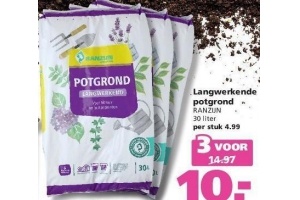 langwerkende potgrond