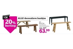 alle decoratieve bankjes