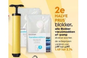 alle blokker vacuuemzakken of pomp