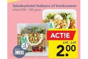 saladeschotel italiaans of komkommer