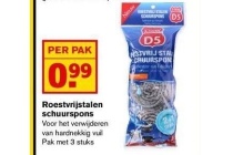 roestvrijstalen schuurspons