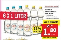 bruisend mineraalwater met smaak