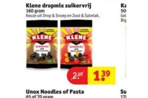 klene dropmix suikerijvrij zout en salmiak