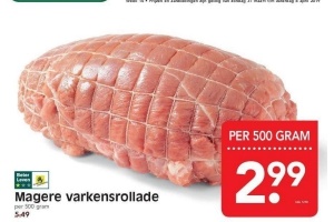 magere varkensrollade
