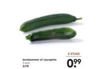 komkommer of courgette