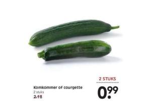 komkommer of courgette