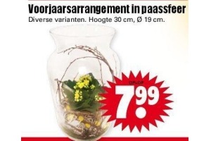 voorjaarsarrangement in paassfeer