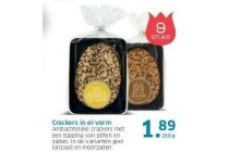 crackers in ei vorm