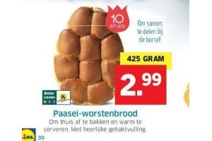 paasei worstenbrood