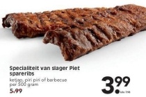 specialiteit van slager piet spareribs