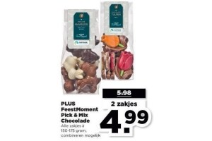 plus feestmoment pick en mix chocolade