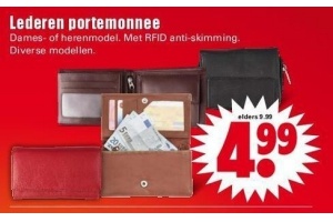lederen portomonnee