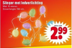 slinger met led verlichting