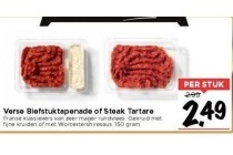 verse biefstuktapenade of steak tartare