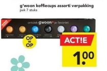 g woon koffiecups assorti verpakking