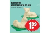 roomboter paaslammetje of kip