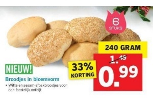 broodjes in bloemvorm