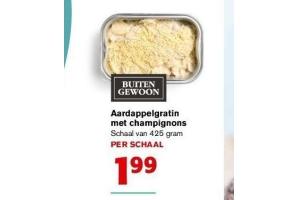 aardappelgratin met champignons